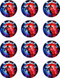 Pokemon X and Y Edible Icing Cupcake or Cookie Decor Toppers - PKM7