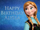 Disney Frozen Princess Anna Edible Icing Sheet Cake Decor Topper - DFA1