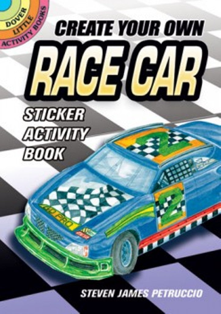 Create Your Own Race Car Sticker Little Activity Book