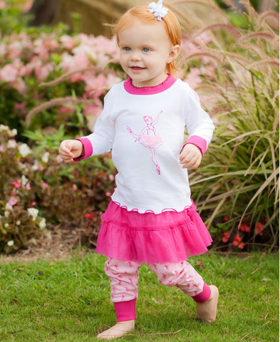 RuffleButts Fitted Tutu Pajamas - 0 - 3m