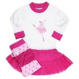 RuffleButts Fitted Tutu Pajamas - 0 - 3m