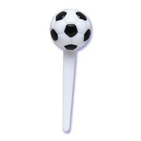 12 Soccer Ball 3D Cupcake Picks