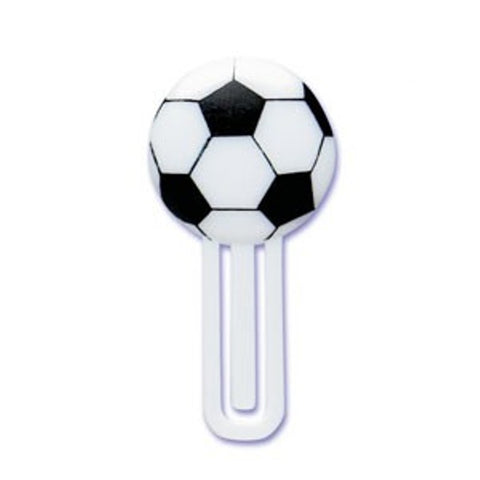12 Soccer Ball Bookmark Cupcake Picks
