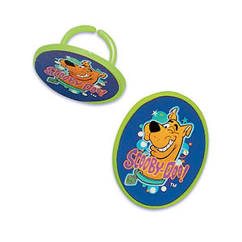 Scooby Doo Label Cupcake Topper Rings