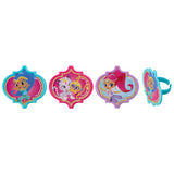 24 Shimmer & Shine Make a Wish Cupcake Topper Rings