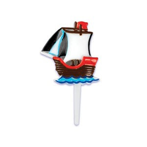 Pirate Ship Cake Picks - Set of 3