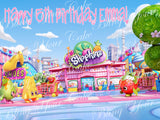 Shopkins Edible Icing Sheet Cake Decor Topper - SHOP1