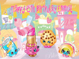 Shopkins Edible Icing Sheet Cake Decor Topper - SHOP4