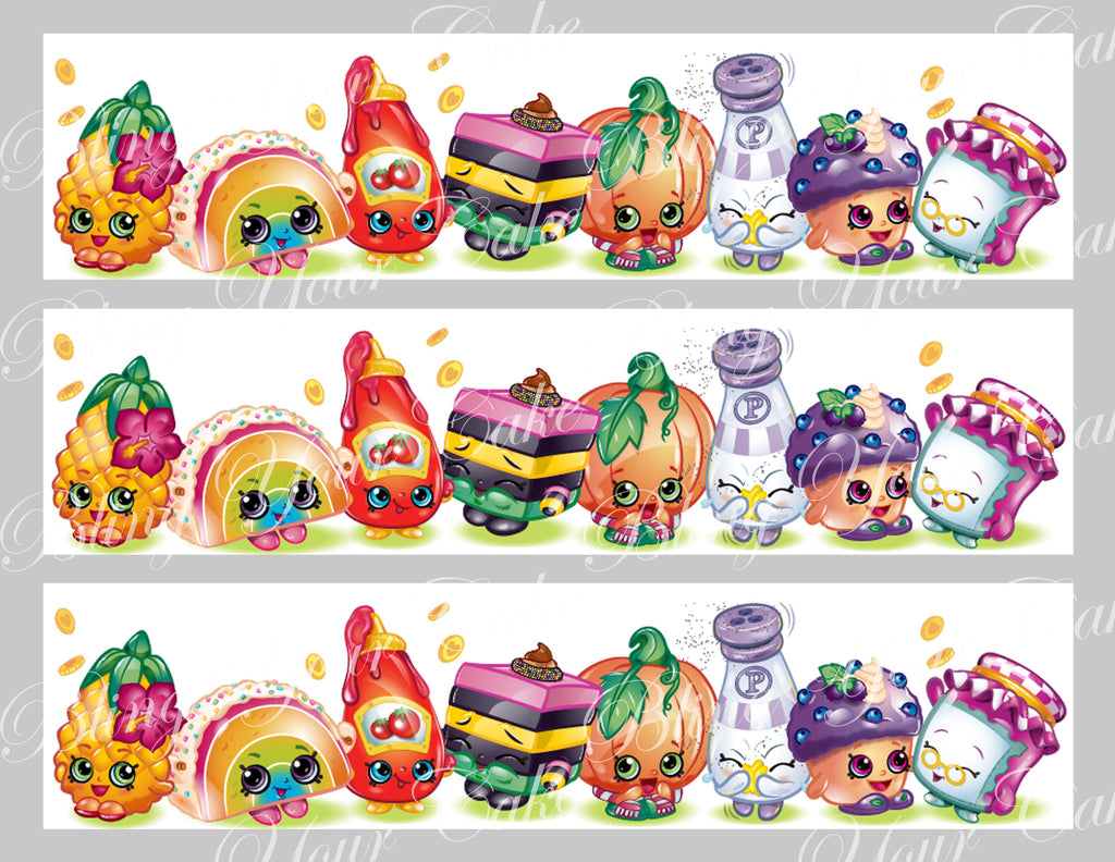 Shopkins Edible Icing Wraps - SHOP5G