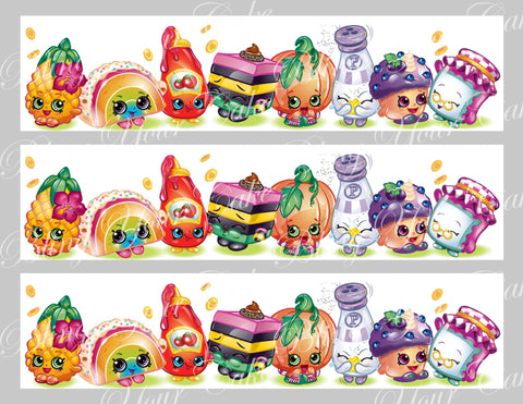 Shopkins Edible Icing Wraps - SHOP5G