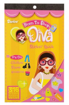 Born to Shop Diva Sticker Book by Darice