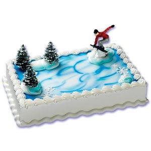 Snowboarding Cake Topper