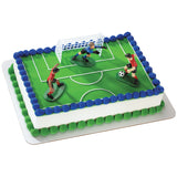 Soccer Kick Off Cake Topper