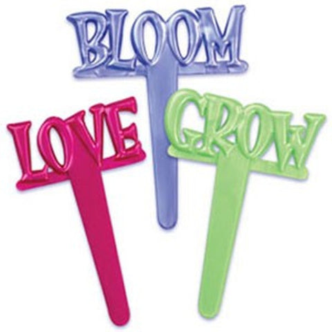 12 Love, Bloom, Grow Cupcake Picks