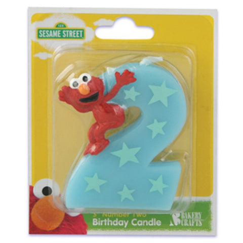 Sesame Street Elmo 2nd Birthday Candle