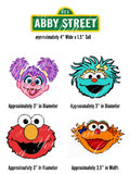 Sesame Street Elmo, Abby Cadabby, Zoe, & Rosita Edible Icing Cake Decor Topper - SS11