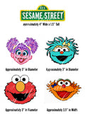 Sesame Street Elmo, Abby Cadabby, Zoe, & Rosita Edible Icing Cake Decor Topper - SS11