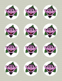 Sesame Street Count von Count Closeup Inspired Edible Icing Cake Decor Toppers