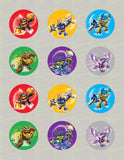 Skylanders Swap Force Inspired Edible Icing Cupcake Decor Toppers Set 3 - SSF3