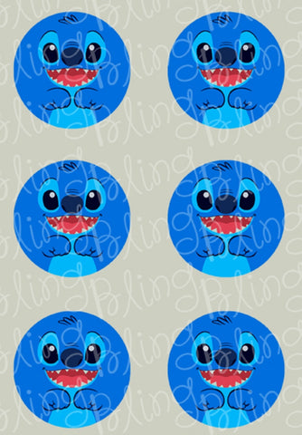 Lilo and Stitch Cake Toppers Stitch Cupcake Toppers Edible