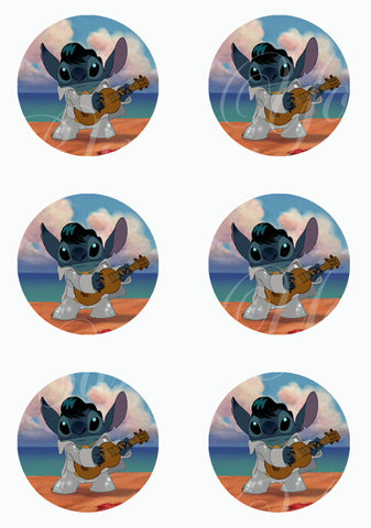 Disney Elvis Stitch Edible Icing Cake Decor Topper – Bling Your Cake