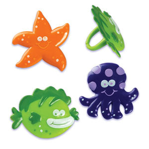 12 Sea (Ocean) Animal Bendi Cupcake Rings