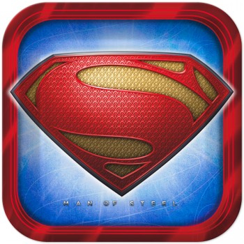 Superman Man of Steel Dinner Plates