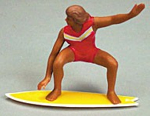 Surfer on Surfboard Cake Topper