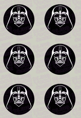 Star Wars Darth Vader and/or Storm Trooper Helmet Edible Icing Cupcake ...