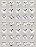 Star Wars Darth Vader and/or Storm Trooper Helmet Edible Icing Cupcake Decor Toppers