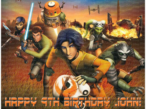 Star Wars Rebels Regiment Edible Icing Sheet Cake Decor Topper