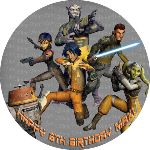 Star Wars Rebels Edible Icing Sheet Cake Decor Topper