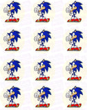 Sonic the Hedgehog Inspired Edible Icing Cupcake or Cookie Decor Toppers - SONIC1