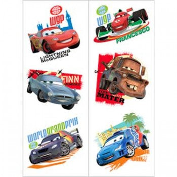 Disney Cars 2 Temporary Tattoos