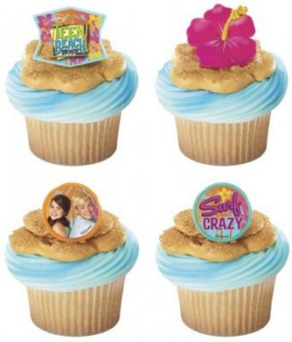 12 Teen Beach Movie Summer Fun Cupcake Rings