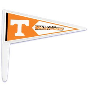 12 University of Tennessee Volunteers Pennant Cupcake Picks