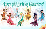 Disney Fairies Tinkerbell and Friends Edible Icing Sheet Cake Decor Topper - TINK1