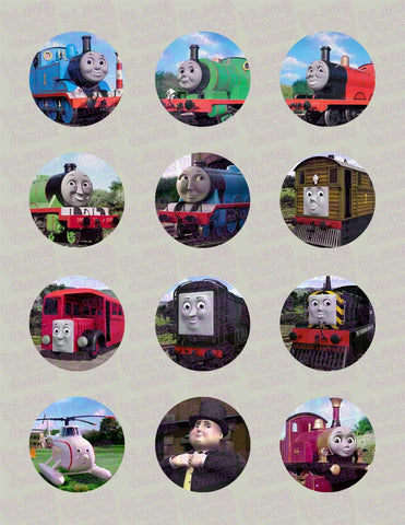 Thomas the Train & Friends Edible Icing Cupcake Decor Toppers - TT1C