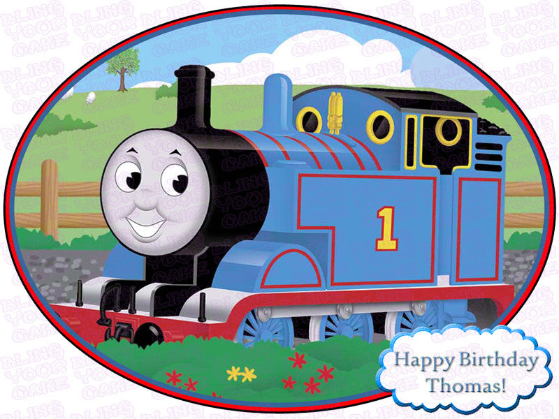 Thomas the Train Edible Icing Sheet Cake Decor Topper - TT2