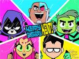 Teen Titans Go Edible Icing Sheet Cake Decor Topper - TTG2