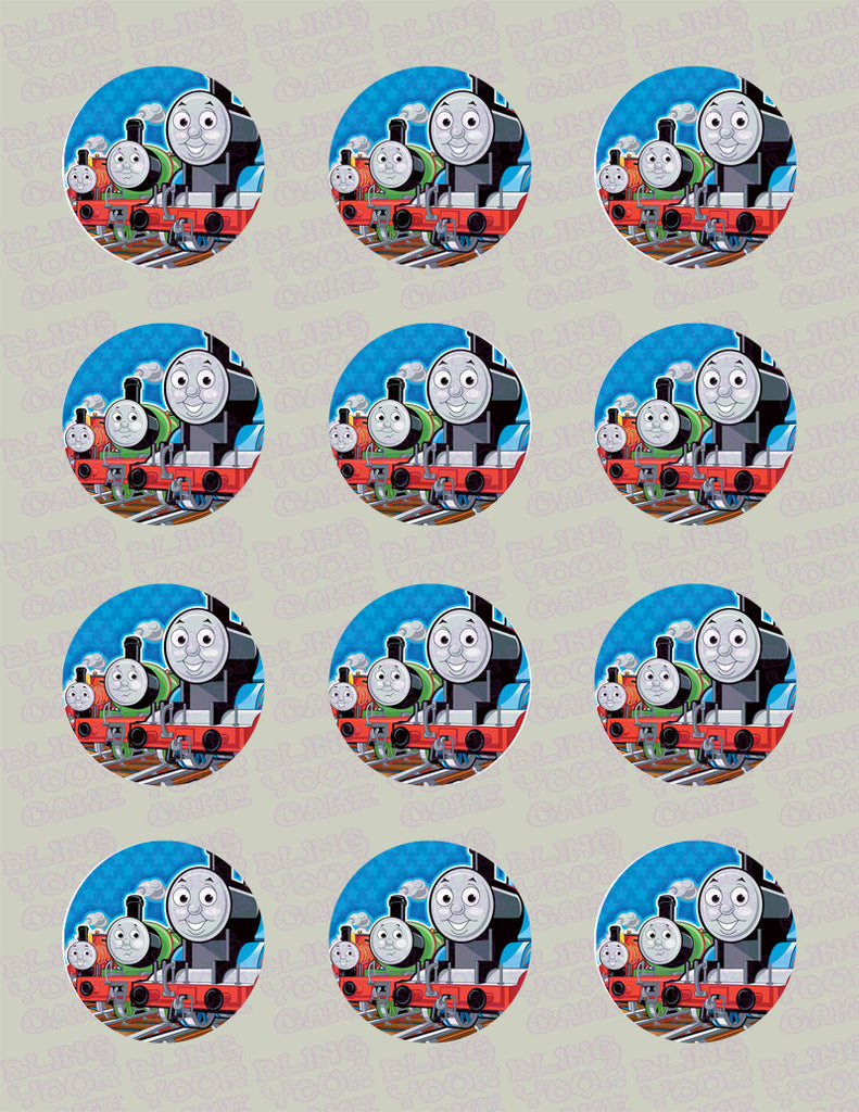 Thomas the Train, Percy & James Edible Icing Cupcake Decor Toppers - TT5C