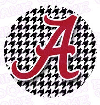 University of Alabama Houndstooth Edible Icing Sheet Cake Decor Topper - UA2