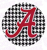 University of Alabama Houndstooth Edible Icing Sheet Cake Decor Topper - UA2