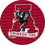 University of Alabama Big Al through the A Edible Icing Sheet Cake Decor Topper - UA5