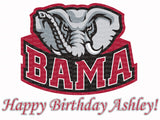 University of Alabama Big Al Edible Icing Sheet Cake Decor Topper - UA6