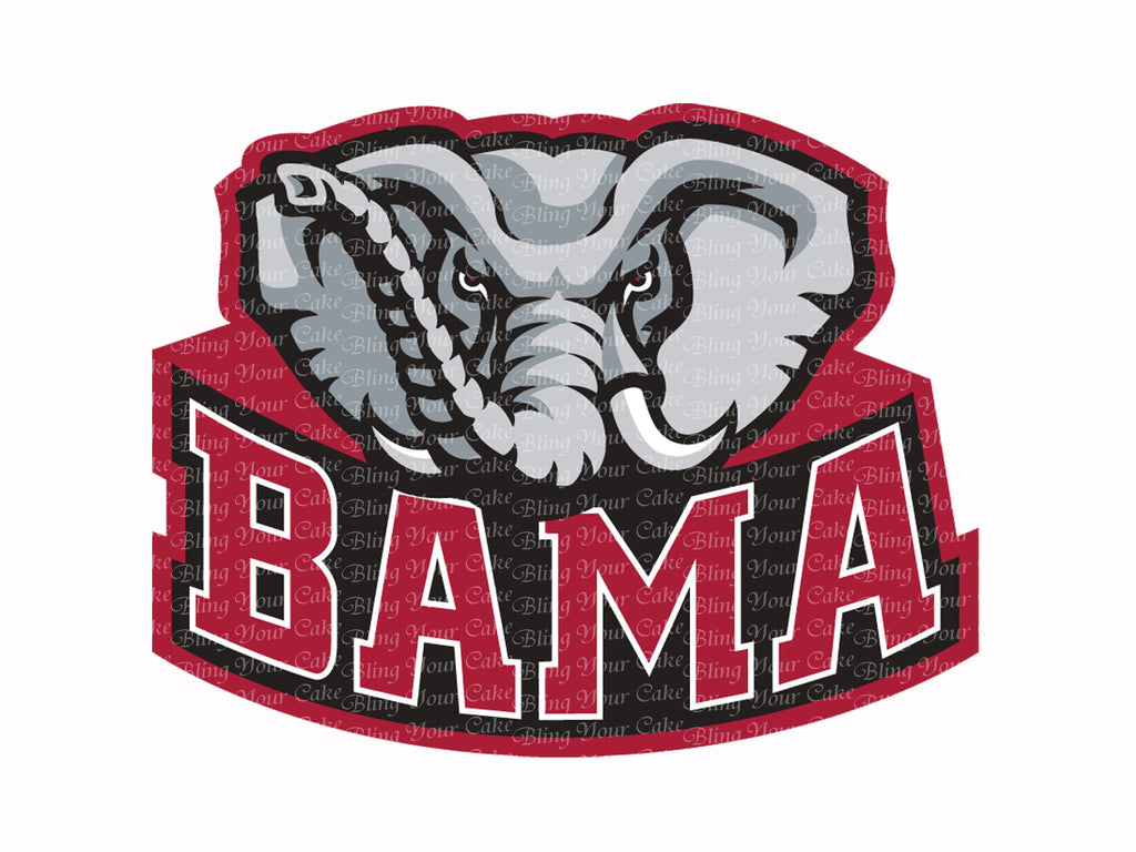 University of Alabama Big Al Edible Icing Sheet Cake Decor Topper - UA6