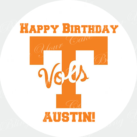 University of Tennessee Edible Icing Sheet Cake Decor Topper - UT1