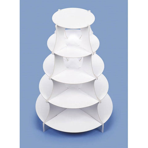 Victoria Lynn™ 5-Tiered Dessert Tower - Round - White - 15 x 20 inches
