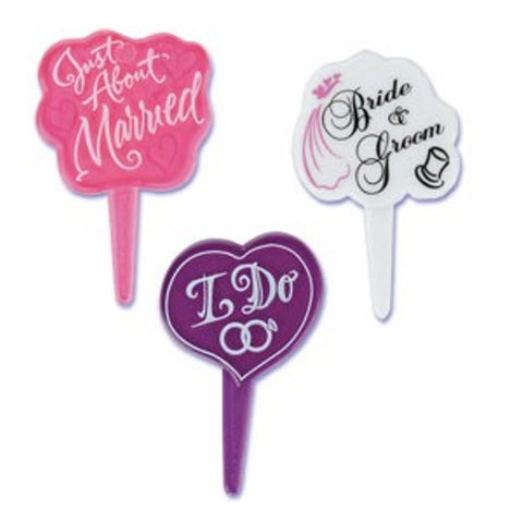12 Wedding (Engagement) Shower Cupcake Picks