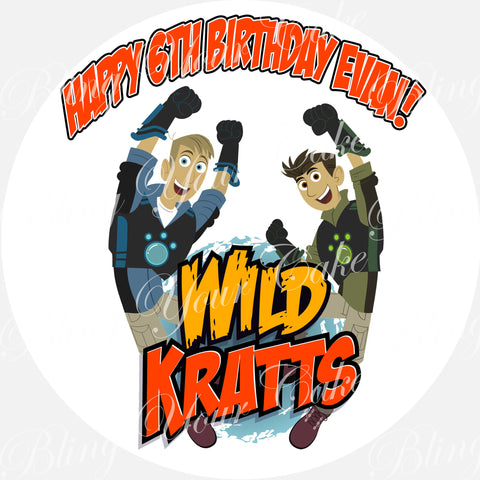 Wild Kratts Edible Icing Sheet Cake Decor Topper - WK1